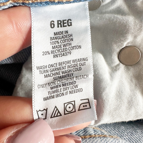 Aeropostale High-Rise Baggy Jeans Women's Size 6 Medium Blue - Picture 10 of 10